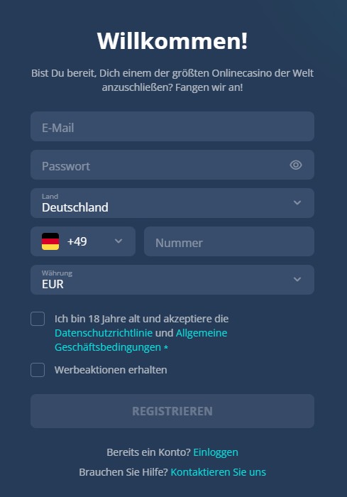 platincasino registrieren